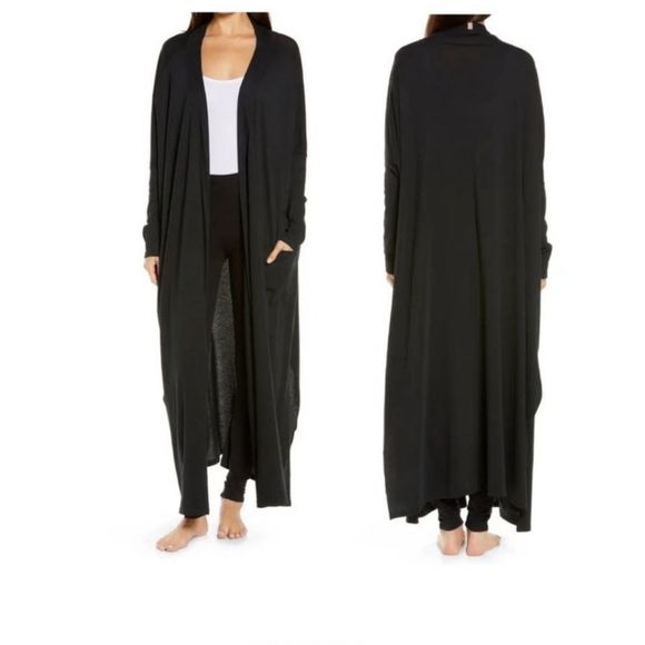 lunya Other - NEW LUNYA Organic Pima Cotton Long Cardigan robe  black